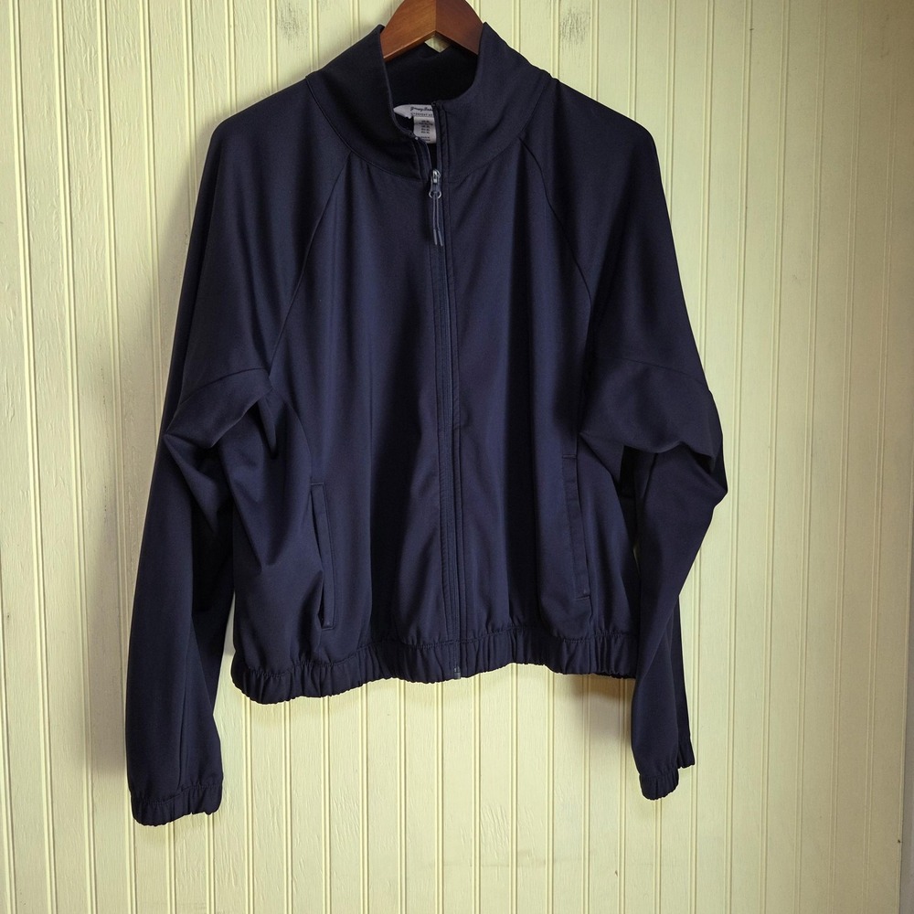 Tommy Bahama Track Jacket Mens XL Blue Full Zip Everyday Active Softshell